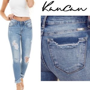 Kancan Nala mid rise ripped skinny jeans